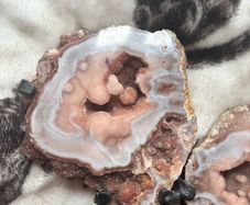 Genuine pink amethyst crystal