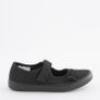 Next Butterfly Embroidered Black Plimsolls Shoes, Junior Size UK 12.5, EUR 31, Standard Fit Image 3