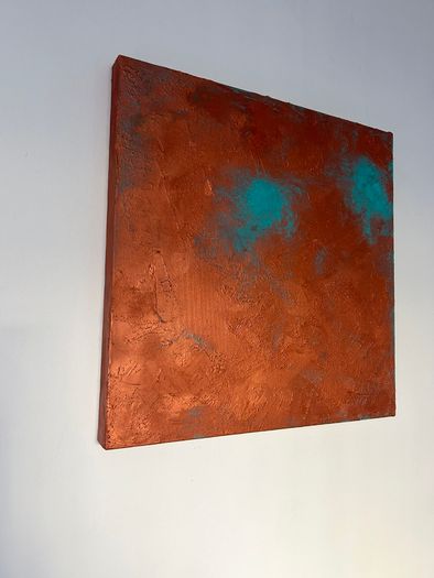 "Soulmate" abstract acrylic painting on canvas
