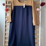 dress Bnwt gap formal workwear dress navy & tan 3/4 sleeves size 12 lined Image 5