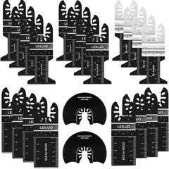 FREE EXPRESS SHIPPING 24 PC Multitool Blades LEILUO Oscillating Saw Blades for Wood Metal Plastics Quick Release Oscillating Tool Blades Kit Fit Dewalt Worx Rockwell Milwaukee Makita Ryobi Silverline Black Decker etc