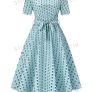 Light Blue Poka Dot Dress(12-13yrs) Image 2