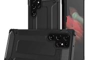 Black Shockproof Armour Case For Samsung Galaxy S23 ULTRA Hybrid Back Cover