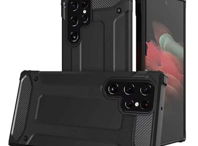 Black Shockproof Armour Case For Samsung Galaxy S23 ULTRA Hybrid Back Cover