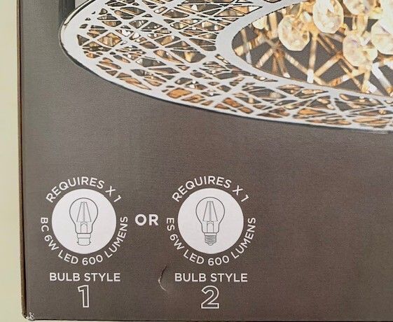 Chrome Piazza Easy Fit Ceiling Light