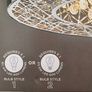 Chrome Piazza Easy Fit Ceiling Light Image 6