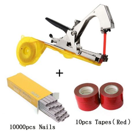BRAND NEW Tying Machine Plant Garden Plant Tapetool Tapener +10 Rolls Tape Set for Vegetable Grape Tomato Cucumber Pepper Flower