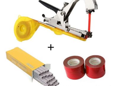 BRAND NEW Tying Machine Plant Garden Plant Tapetool Tapener +10 Rolls Tape Set for Vegetable Grape Tomato Cucumber Pepper Flower