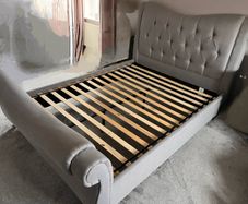 King size sleigh bed frame