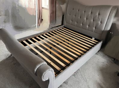 King size sleigh bed frame