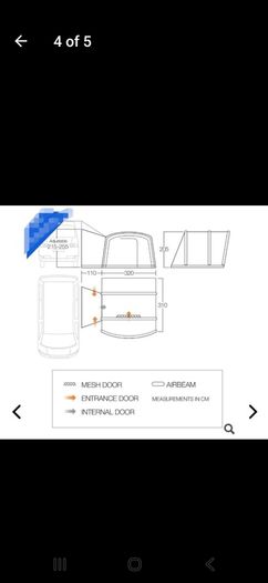 vango cove drive away air beam tent