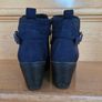 Navy wedge suede ankle boot (Marco Tozzi) Image 2