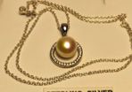 Sterling Silver Freshwater Cultured Pearl Pendant and Chain