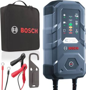 C70 Battery Charger, 10 Amps with Trickle Function | For 12V/24V Lead-acid, EFB, GEL, AGM and SLI Batteries, Comes with a UK Style Plug
