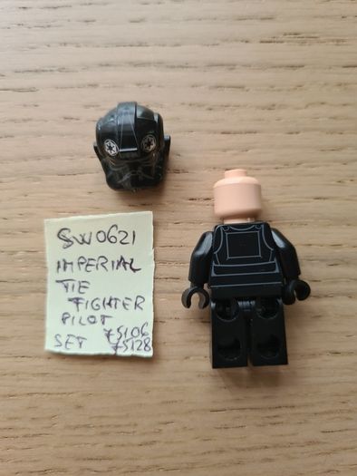 lego sw0621 imperial tie fighter pilot, set star wars 75106, 75128, 75082