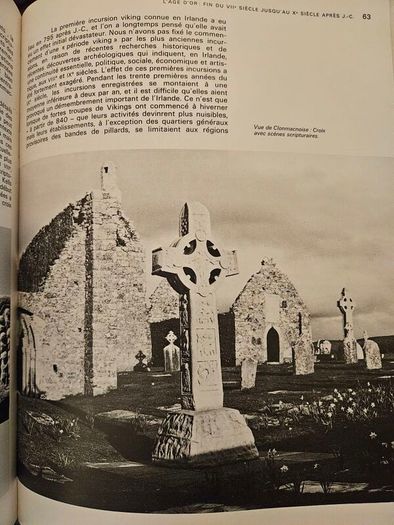 TREASURES OF IRELAND. THIS book is the exhibition catalogue for Tresors d'Irlande (Treasures of Ireland) held at the Galeries nationales du Grand Palais in Paris. Large volume paperback in good condition. See photos for same.