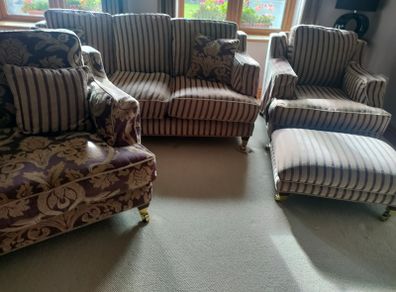 Wade sofa 3+2+1 plus footstool
