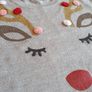 Fantastic H&M Christmas Jumper Reindeer Gold Pom Pom Age 14 Yrs Image 2