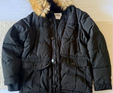 Zara Mens Black Winter Jacket Size M