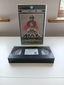 Mad Max Large Warner Box With Unusual White Flap Cassette Lid (RARE).