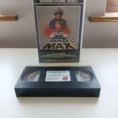 Mad Max Large Warner Box With Unusual White Flap Cassette Lid (RARE).