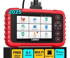 Launch CRP123X v2.0 is the 4-System Diagnostic Code Reader For Engine, ABS, Airbags and Automatic gearbox Transmission. Has 7 Service Functions: Oil Reset, SAS Reset, Elec. Throttle Adaptation, ABS Bleeding, BMS Reset, DPF Regen. Suit CARS AND VANS