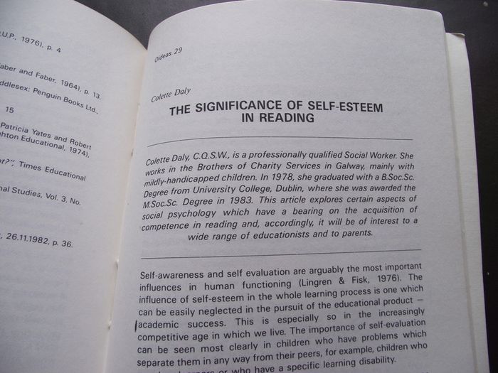Department of Education Journal 'Oideas' autumn 1986, N29