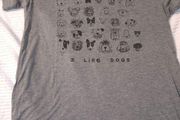 I like dogs t shirt size medium