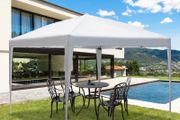 SPRING SALE | 3 x 3m Pop Up Gazebo, No Side Walls, for Parties, Picnic, with Carrying Bag, White