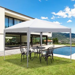 SPRING SALE | 3 x 3m Pop Up Gazebo, No Side Walls, for Parties, Picnic, with Carrying Bag, White
