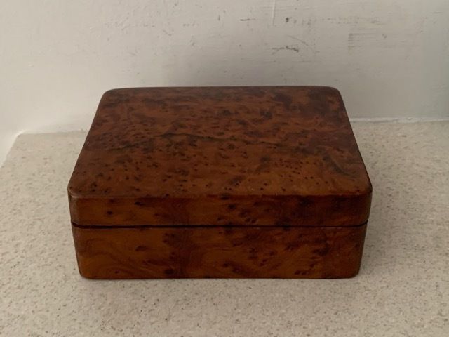 Moroccan Thuya Burl Wood Jewellery Box