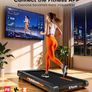 Treadmill with Speaker, 4-in-1 Under Desk Treadmills for Home with App Compatible, 6.2MPH Walking Pad with 10% Incline, LED Display, 2.75HP Brushless Drive, Ultra-Quiet, 12 HIIT Programs Image 4