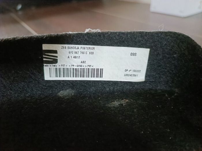 Parcel Shelf for Seat Ibiza