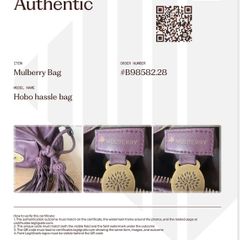 Mulberry Tassle Hobo bag in rich plum