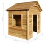 Outdoor Playhouse 123x120x146 cm Pinewood Image 6
