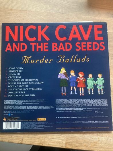 Nick Cave Murder Ballads 1996 pressing