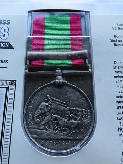 Anglo Afghan War Medal Victorian stamp envelope cover (Kabul elephant carrying cannon) Full size replica
