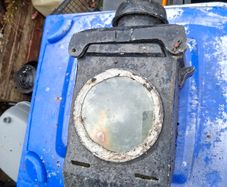 Large Old Railway Signal Lamp with Internal Oil Burner, Postage or Collection is always welcome