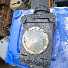 Large Old Railway Signal Lamp with Internal Oil Burner, Postage or Collection is always welcome