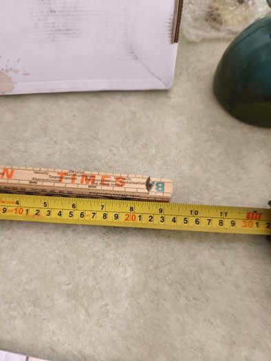 Wood Folding Ruler 2000 Years of History By The Meter / MeterMorphosen 2000