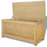 Storage Box 90x45x45 cm Solid Oak Wood Image 3