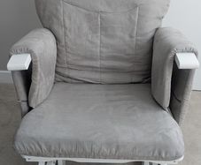 Maternity rocking chair and stool