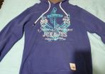 jack & jones blue medium large hoodie