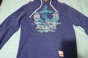 jack &amp; jones blue medium large hoodie
