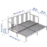 IKEA FYRESDAL Day-bed with 2 mattresses Image 2