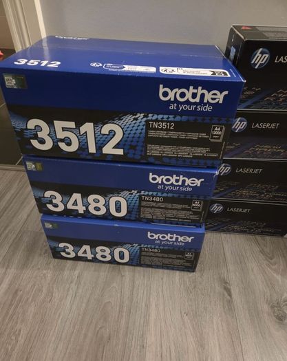 Printer Toners x 9 - HP & Brother
