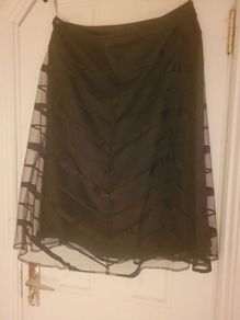 Oasis size 14 black skirt