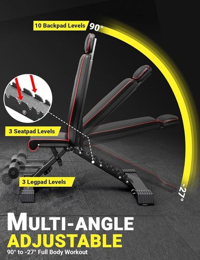 YOLEO Adjustable Weight Bench