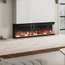 60" Media Wall Fire Image 2