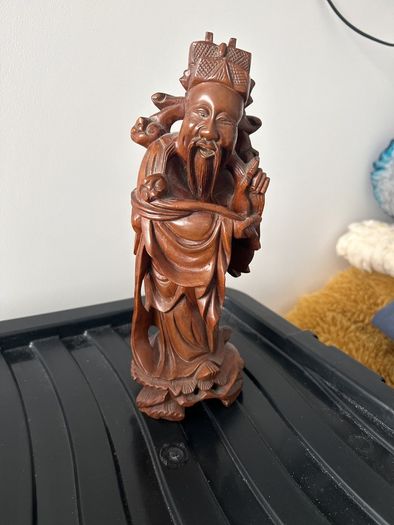 antique wooden hand carve man